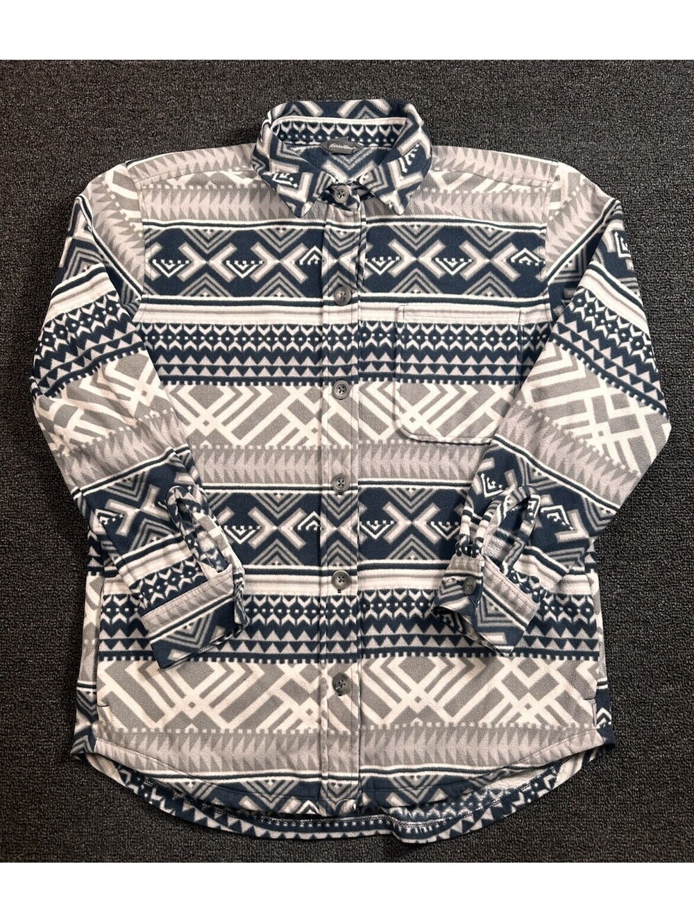 Eddie Bauer Fast Fleece Shirt Jacket Women’s S Aztec Pattern